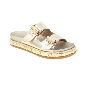 Gold, studded sandals bcbgeneration